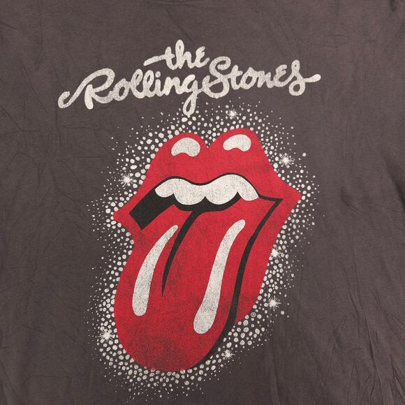 Rolling Stones Band Graphic Short Sleeve T Shirt Womens Size Large L Gray - Picture 4 of 9